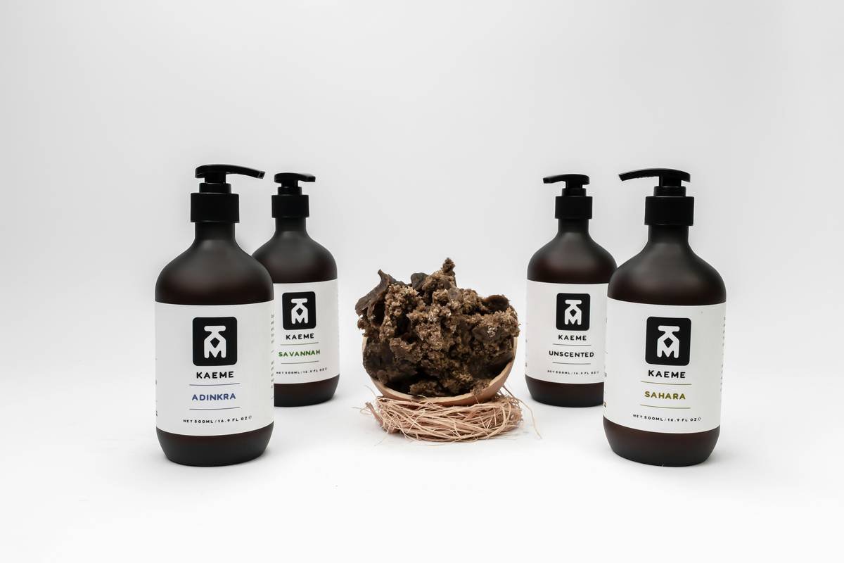 Kaeme Skincare products on display